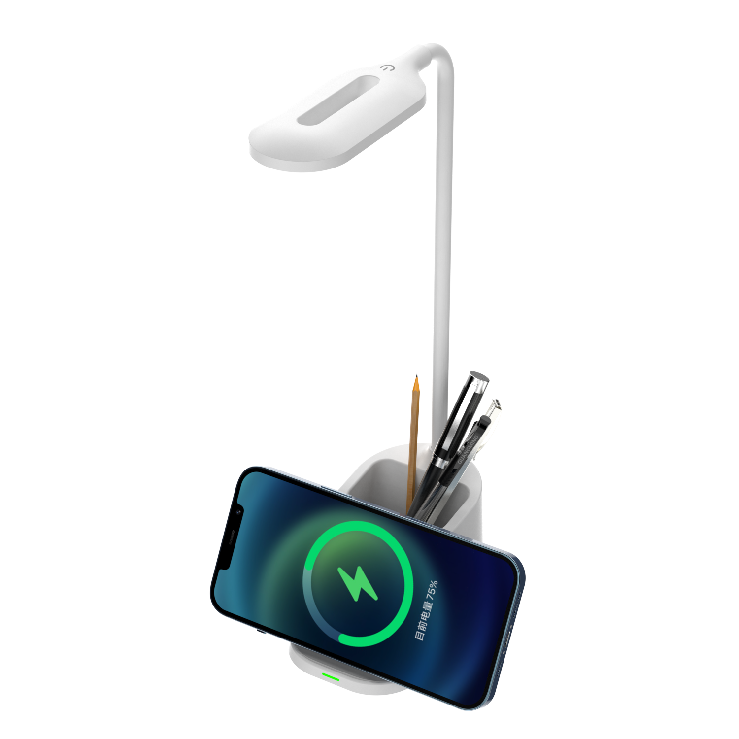 BOLT - LED Touch Lamp with Wireless Mobile Charging