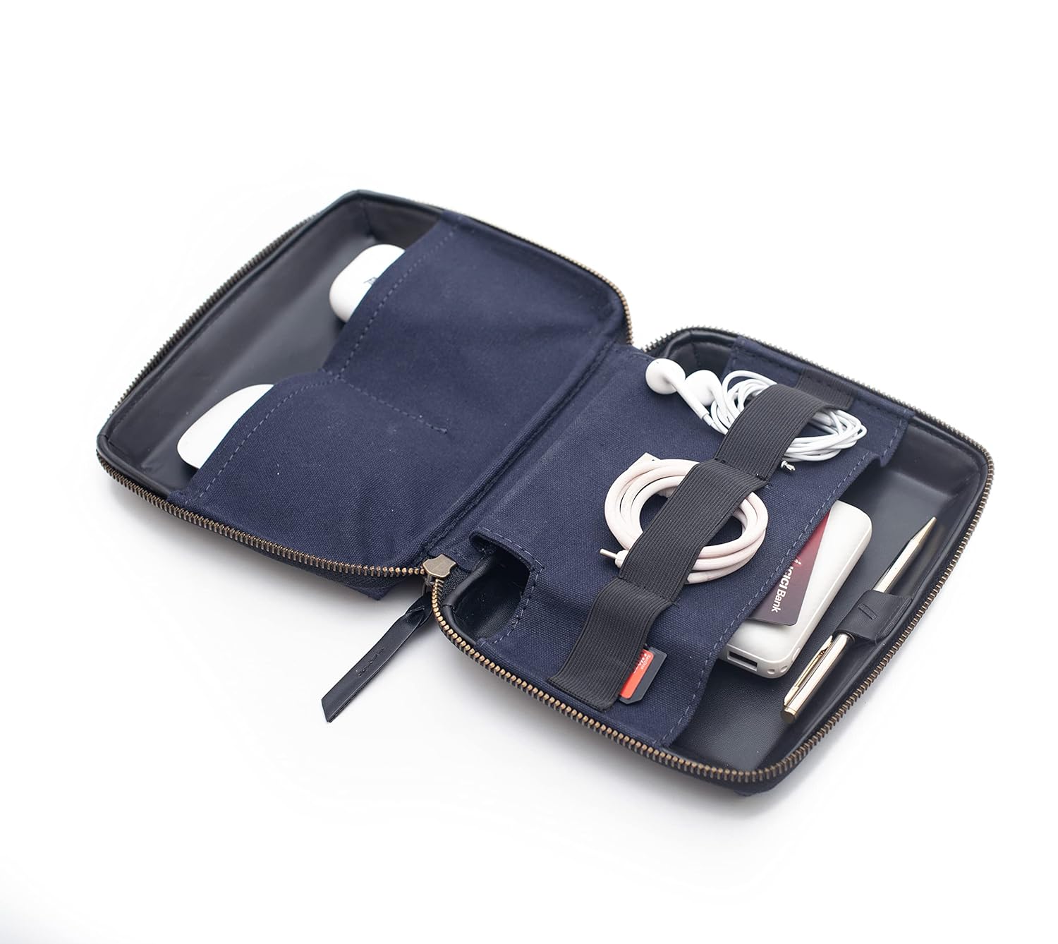 Ally canvas - Tech Pouch -Blue