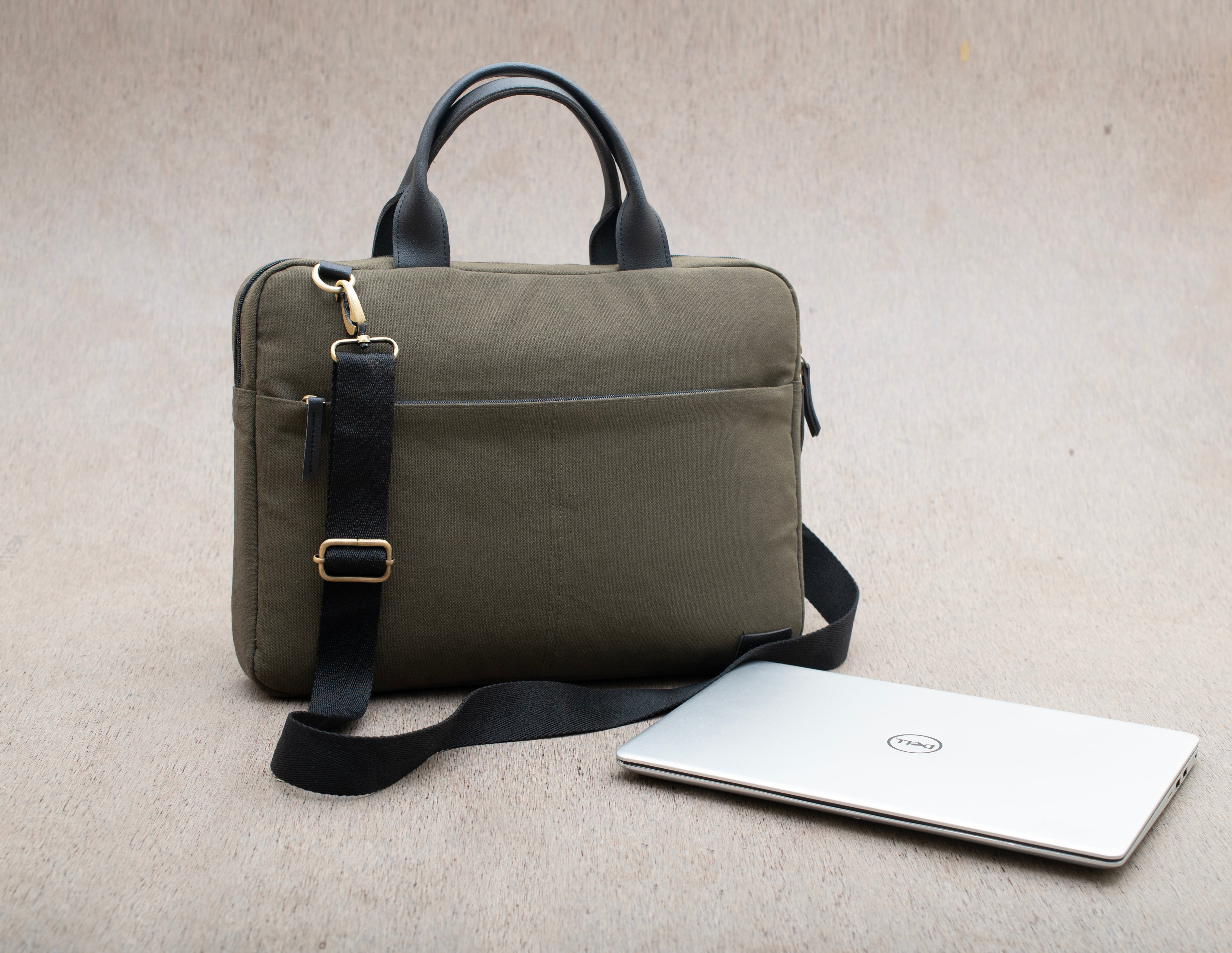 Denver - Laptop Messenger Bag - Olive