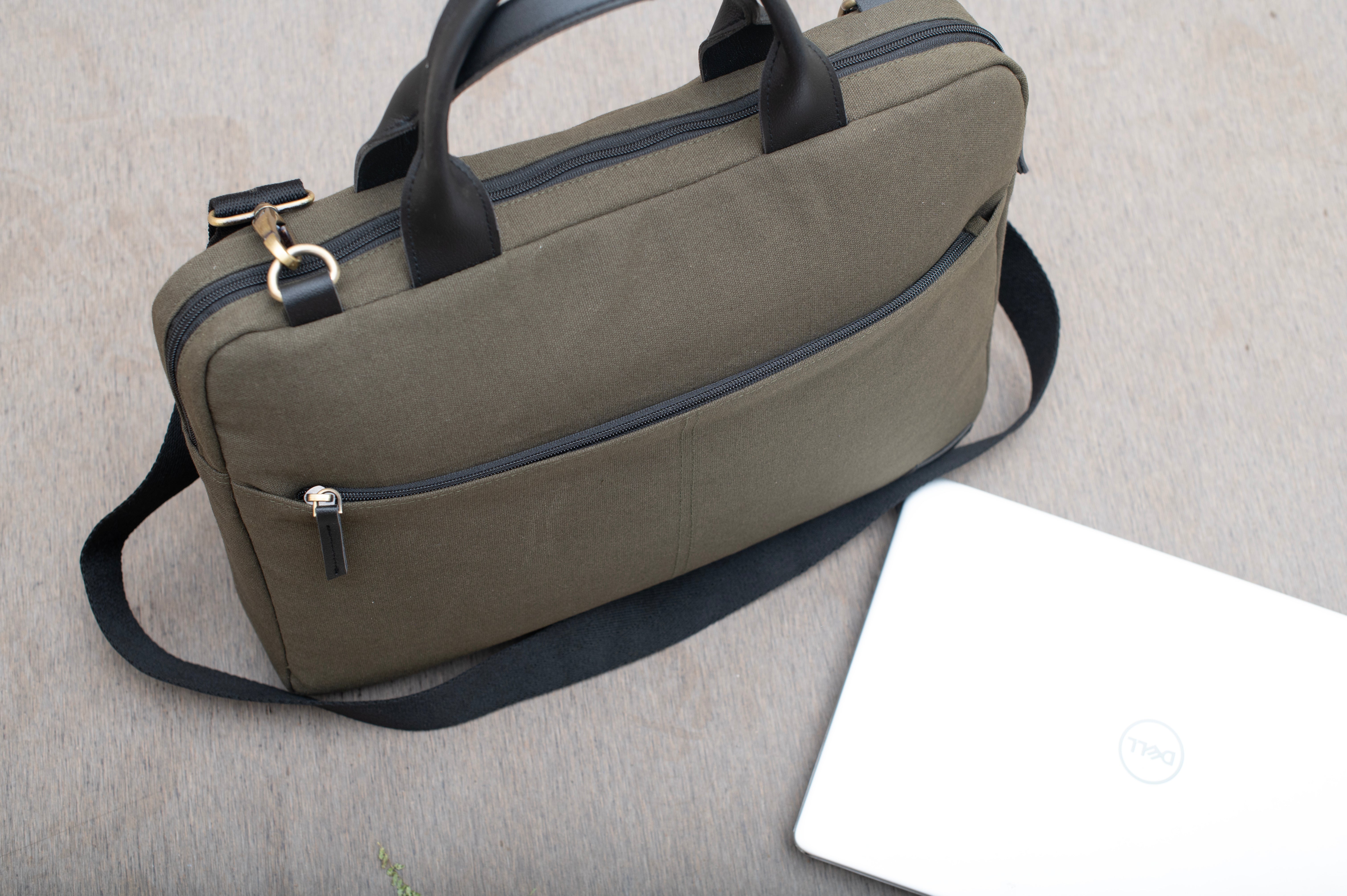 Denver - Laptop Messenger Bag - Olive