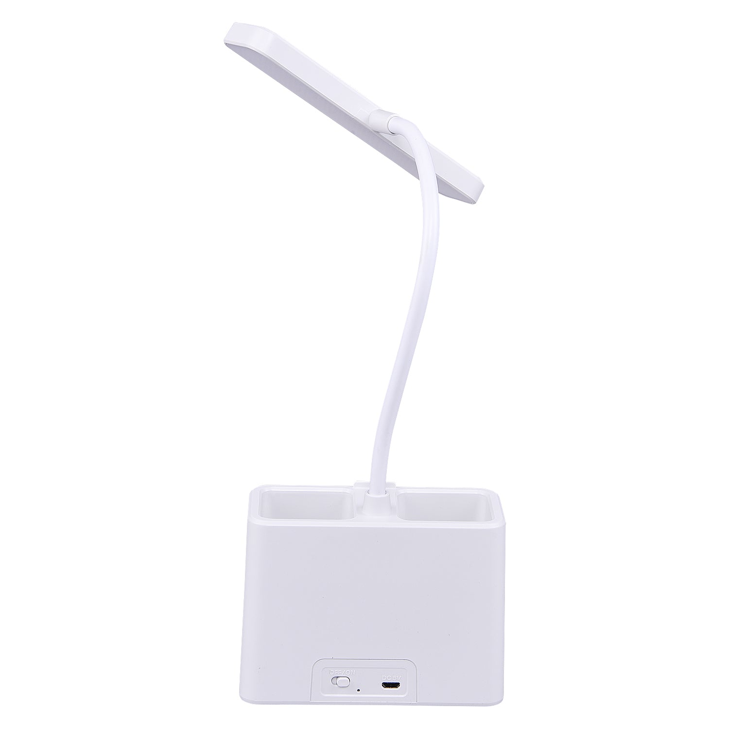 DESKLITE - LED Desk Lamp with Pen Holder & Adjustable Neck