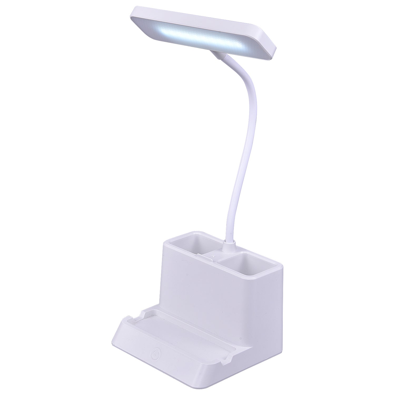 DESKLITE - LED Desk Lamp with Pen Holder & Adjustable Neck