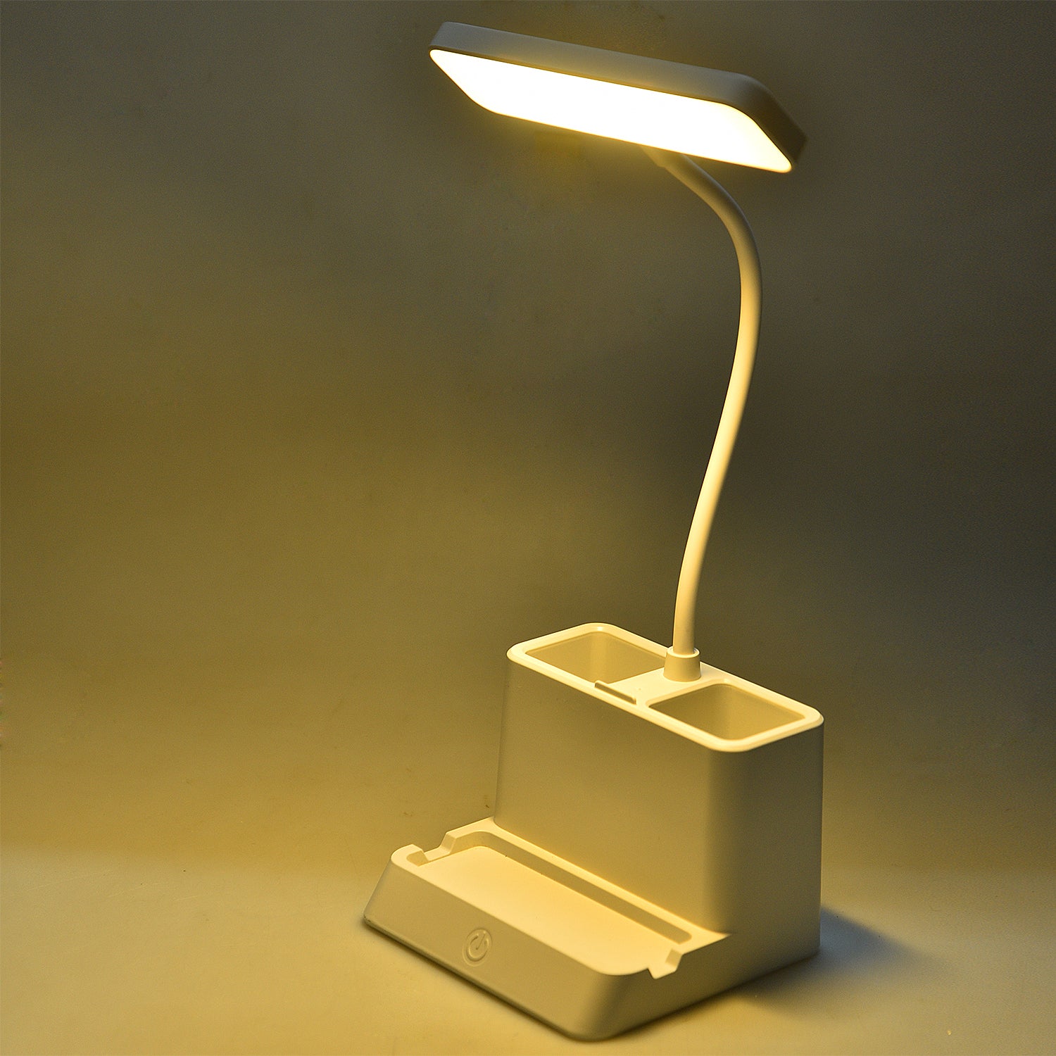 DESKLITE - LED Desk Lamp with Pen Holder & Adjustable Neck