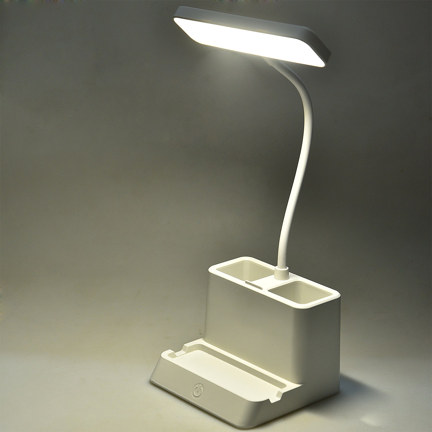 DESKLITE - LED Desk Lamp with Pen Holder & Adjustable Neck