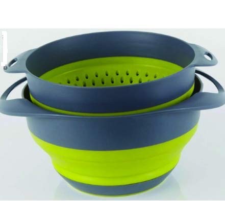 Silicone Colapsible Bowl(Set of 3)Best Basket for Washing & Storing,Vegetable,Fruit,Drainer