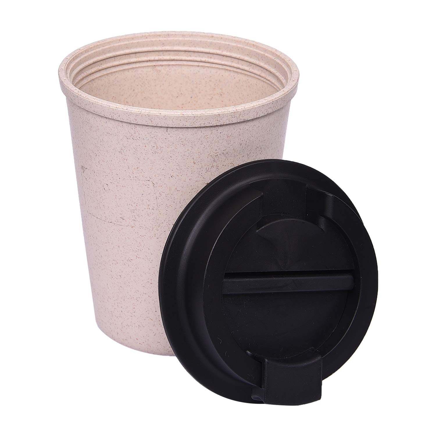 Eco Friendly,BPA Free Bamboo Fiber Mugs-Flip open-350 ML