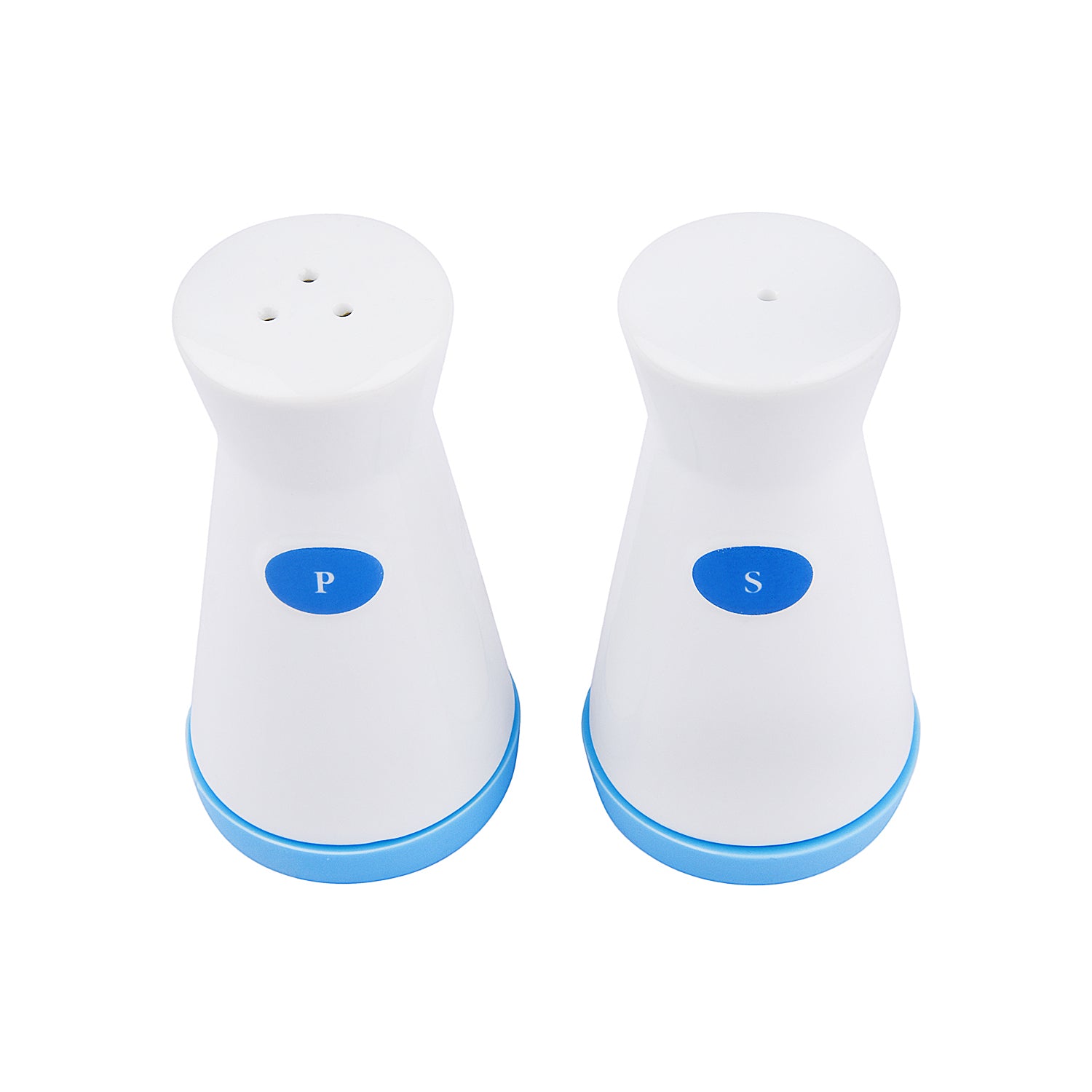 Ceramic Salt and Pepper Shaker with Non-Slip Silicone Base(Set of 2)