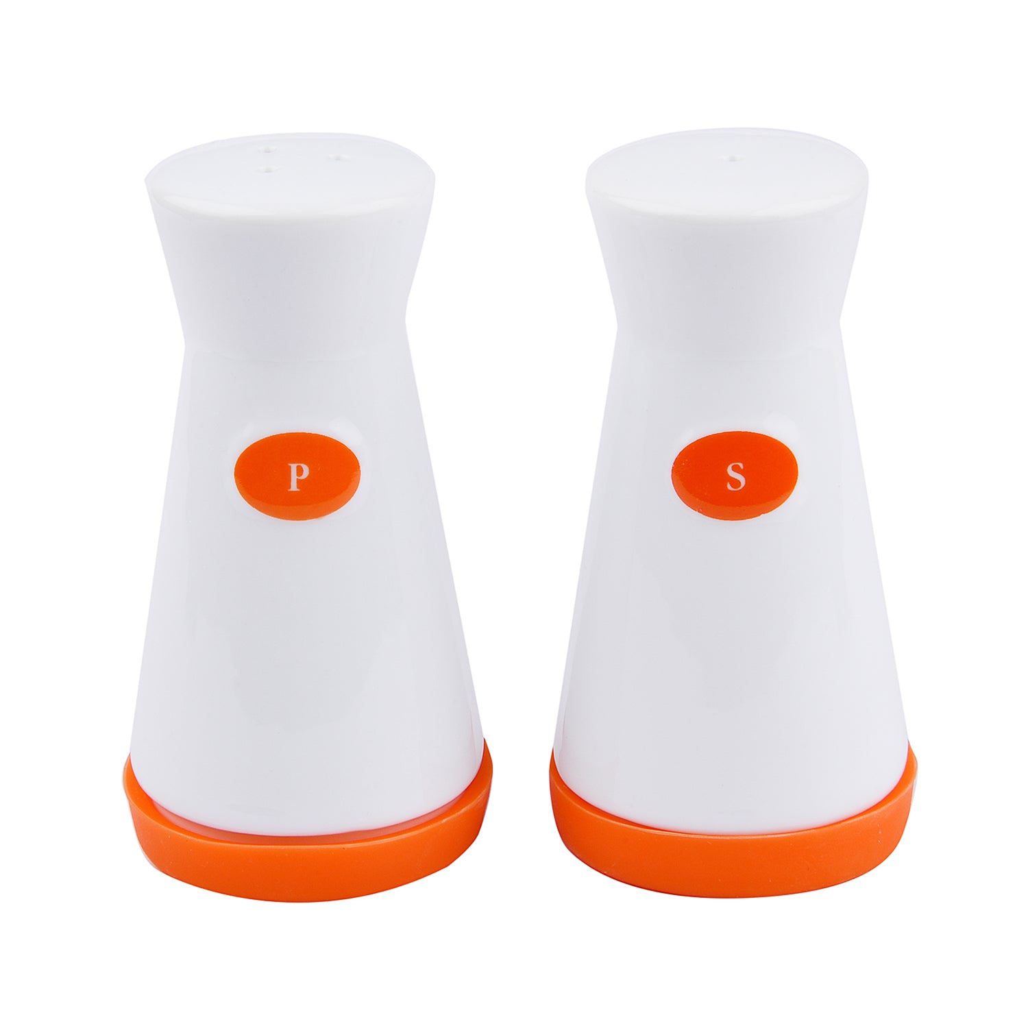 Ceramic Salt and Pepper Shaker with Non-Slip Silicone Base(Set of 2)